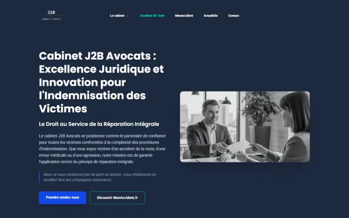 Page d'accueil de J2B AVOCATS